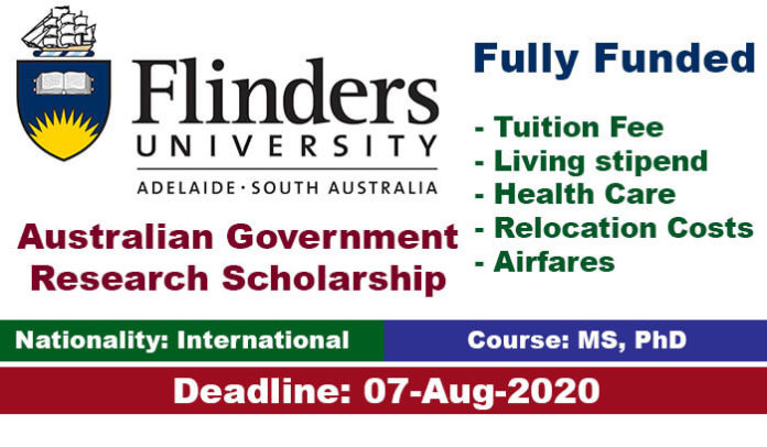Australian Government Research Scholarship 2020 (Fully Funded)