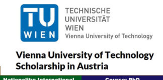 Vienna University of Technology PhD Scholarship 2022-23 in Austria