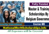 Master & Training Scholarships By Belgium Government 2022