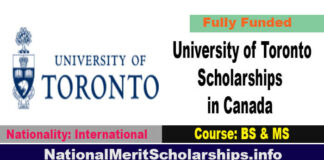 University of Toronto Scholarships 2022 in Canada [Fully Funded]