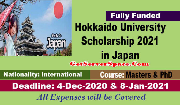 Hokkaido University Scholarship 2021 in Japan For International Students [Fully Funded]