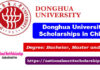 Donghua University Scholarships 2023-24 in China [Fully Funded]