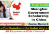 Shanghai Government Scholarships 2023-24 in China [Fully Funded]