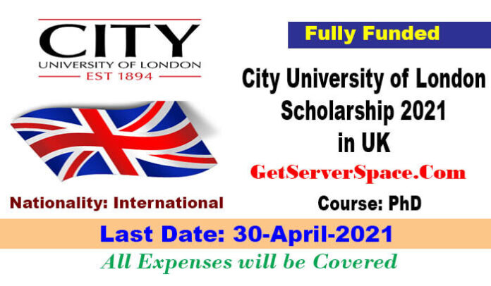 City University of London Scholarship 2021 in UK[Fully Funded]