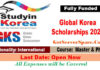 1000 Global Korea Scholarships (GKS) 2021 In Korea  [Fully Funded]