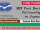 MIF Post Doctoral Fellowships 2023 in Japan [Fully Funded]