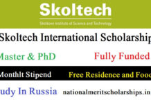 Skoltech International Scholarship 2022-23 in Russia [Fully Funded]