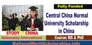 Central China Normal University Scholarship 2022 in China [Fully Funded]