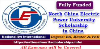North China Electric Power University Scholarship 2023-24 in China [Fully Funded]