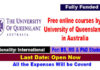 5000 Free online courses by University of Queensland 2022 in Australia