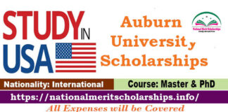 Auburn University Scholarships 2023-24 in USA [Fully Funded]