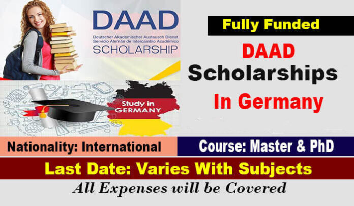 DAAD Scholarships 2022 In Germany for Foreigner Students Fully Funded