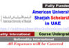 American University Of Sharjah Scholarships 2023-24 in UAE [Fully Funded]