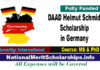DAAD Helmut Schmidt Scholarship 2023 in Germany [Fully Funded]