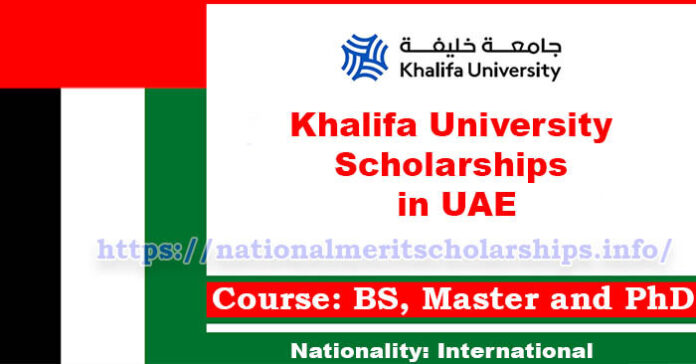 Khalifa University Scholarships 2023-24 in UAE [Fully Funded]
