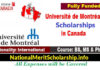 Université de Montréal Scholarships 2022 in Canada [Fully Funded]
