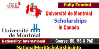 Université de Montréal Scholarships 2022 in Canada [Fully Funded]