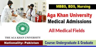 Aga Khan University Medical Admissions Fall 2022 | Medical Admissions