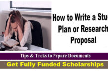 How to Write a Study Plan or Research Proposal for abroad Scholarship 2023