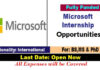 Microsoft Internship Opportunity 2023-24 [Fully Funded]