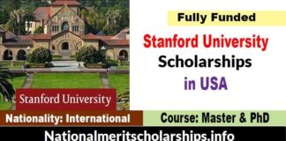 Stanford University Knight Hennessy Scholarships 2022-23 in USA