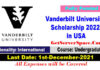 Vanderbilt University Scholarship 2022 in USA Fully Funded