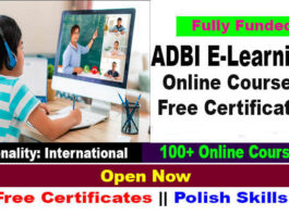 ADBI E-Learning Courses 2022 with Free Certificates