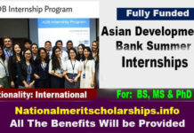 Asian Development Bank Summer Internship opportunities 2022