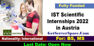 IST Scientific Internships Opportunities 2022 in Austria [Fully Funded]