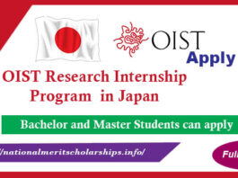 OIST Research Internship Program 2023-24 in Japan [Fully Funded]