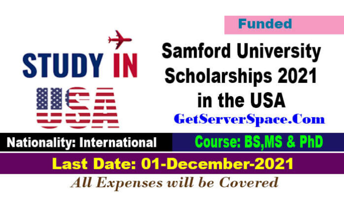 Samford University Scholarships 2021 in the USA Funded