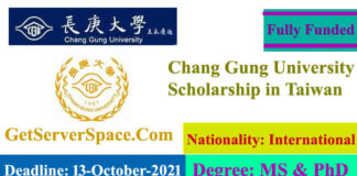 Chang Gung University Fully Funded Scholarship 2022 in Taiwan