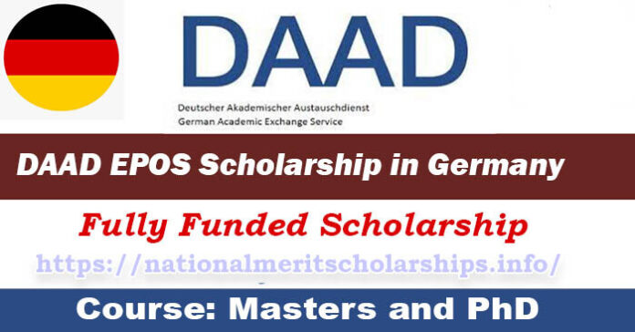 DAAD EPOS Scholarship 2023-24 in Germany [Fully Funded]