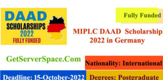 MIPLC DAAD Fully Funded Scholarship 2022 in Germany