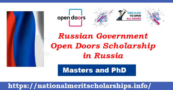 Russian Government Open Doors Scholarship 2023-24 in Russia [Fully Funded]
