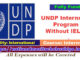 UNDP Internship Program 2023-24 Without IELTS