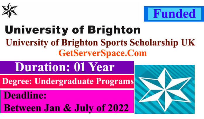 University of Brighton Sports Scholarship UK 2022