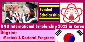 KNU International Funded Scholarship 2022 in South Korea