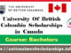 University Of British Columbia Scholarships 2024-25 in Canada [Fully Funded]