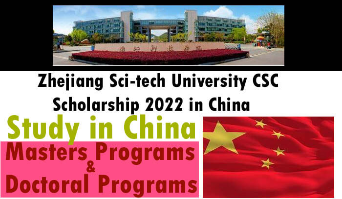 Zhejiang Sci-tech University CSC Scholarship 2022 in China