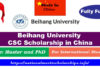 Beihang University CSC Scholarship 2023-24 in China [Fully Funded]