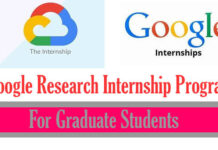 Google Research Internship Program [A Life-Changing Opportunity]