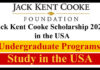 Jack Kent Cooke Scholarship 2022 in the USA