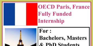 OECD Paris Fully Funded Internship 2022