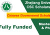 Zhejiang University CSC Scholarship 2023 In China [Fully Funded]