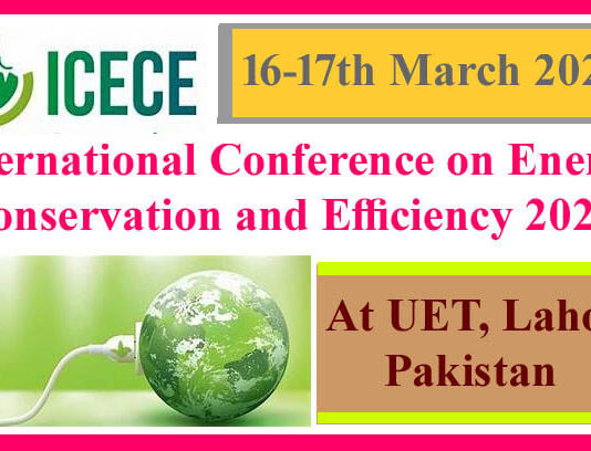 International Conference on Energy Conservation and Efficiency 2022 in Pakistan