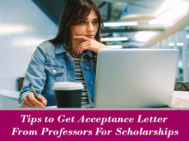 Tips to Get Acceptance Letter From Professors For Scholarships