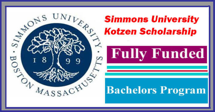 Simmons University Kotzen Scholarship 2023-24 in USA [Fully Funded]