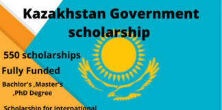 Kazakgistan Government Scholarships 2022(550 Scholarships)