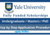 Fully Funded Yale University Scholarship in USA 2022-23